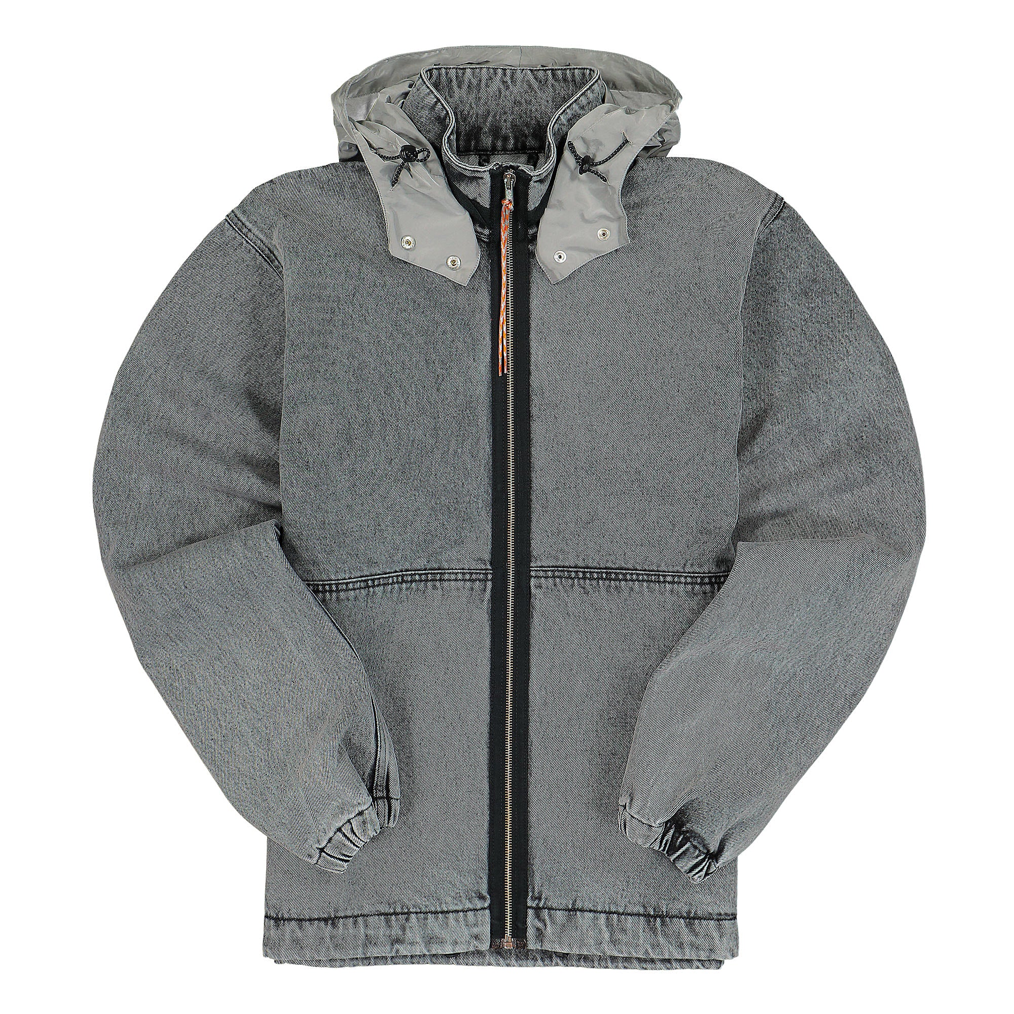 Aries<br>Nylon Hooded Denim Jacket
