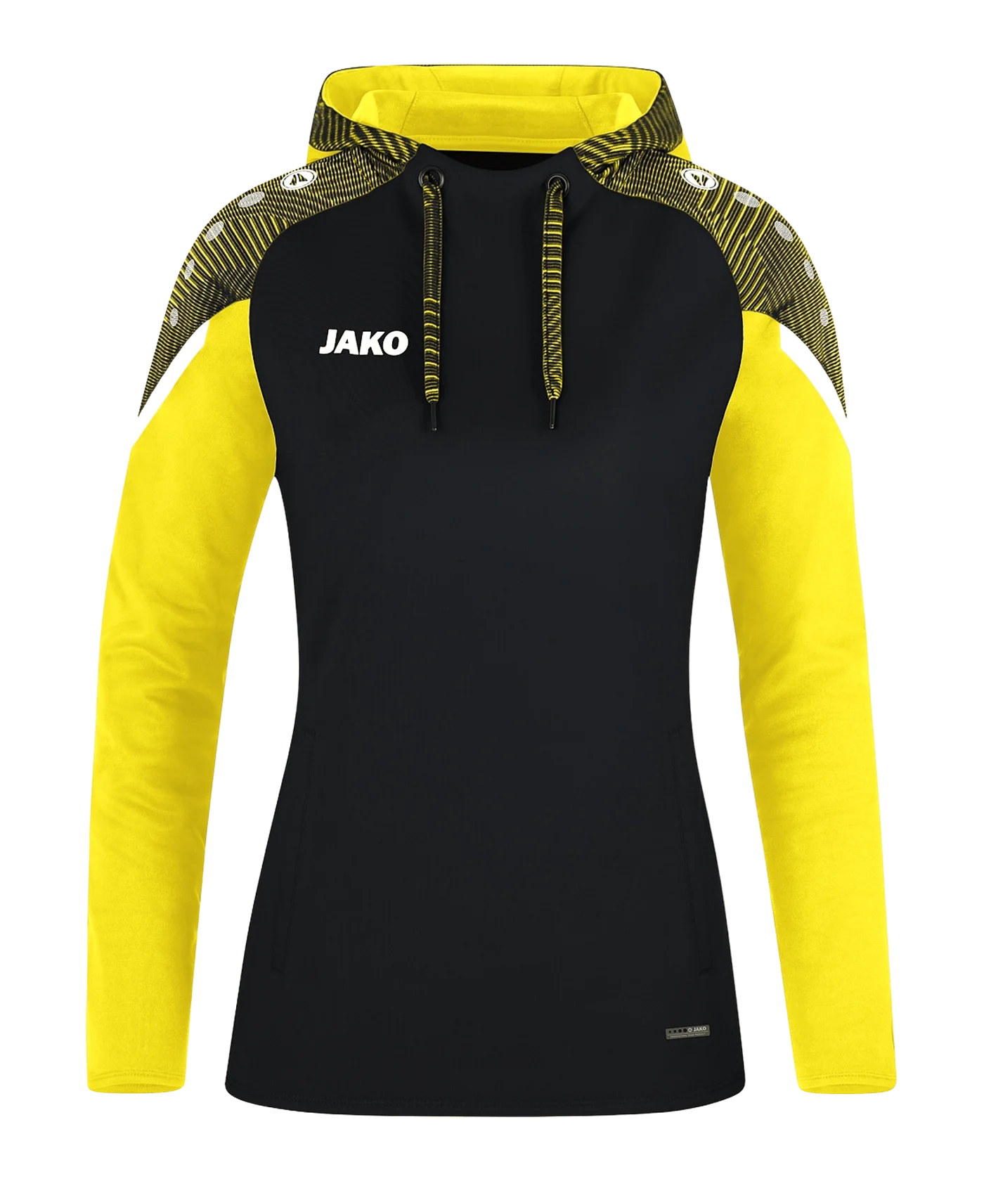 JAKO Performance Hoody Damen Schwarz Gelb F808