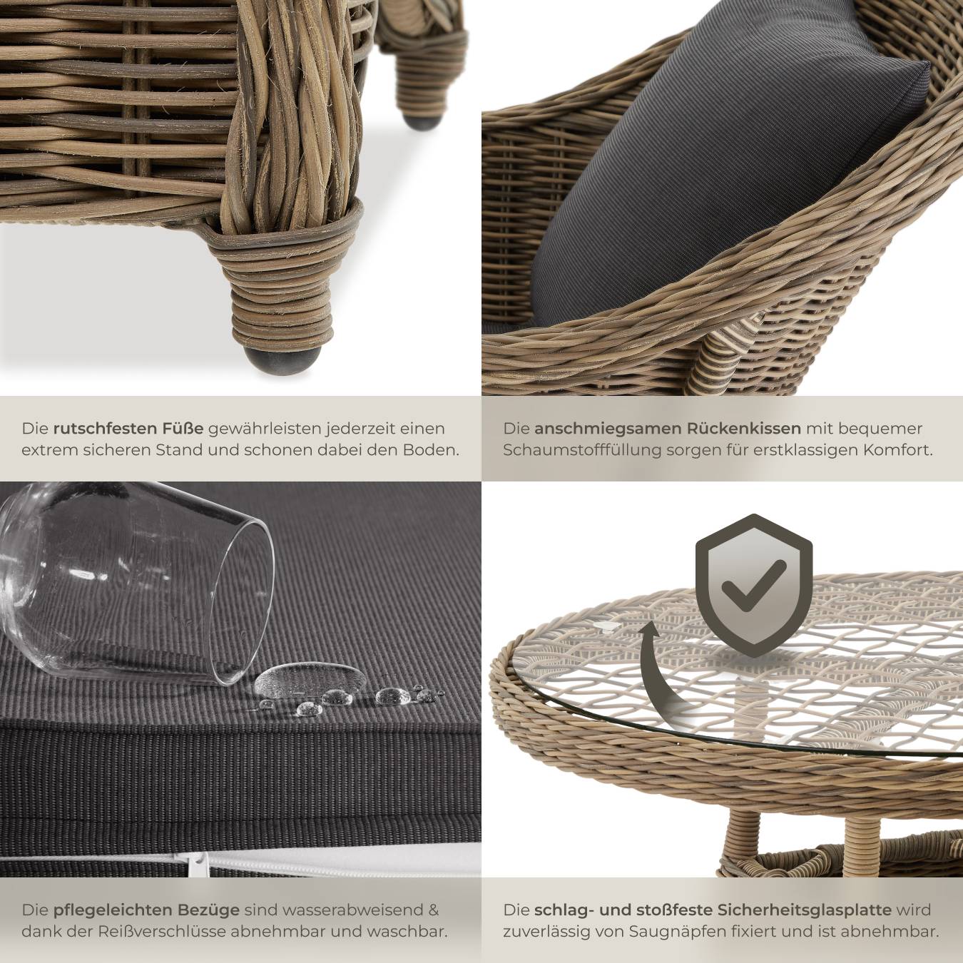 Rattan Sitzgruppe Zürich