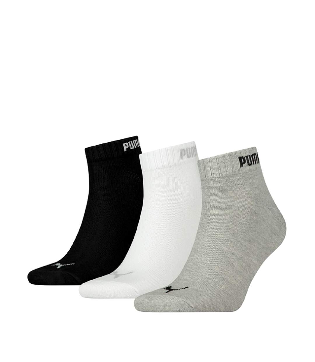 Puma - Socquettes QUARTER - Femme (Noir / Blanc / Gris) - UTCS827