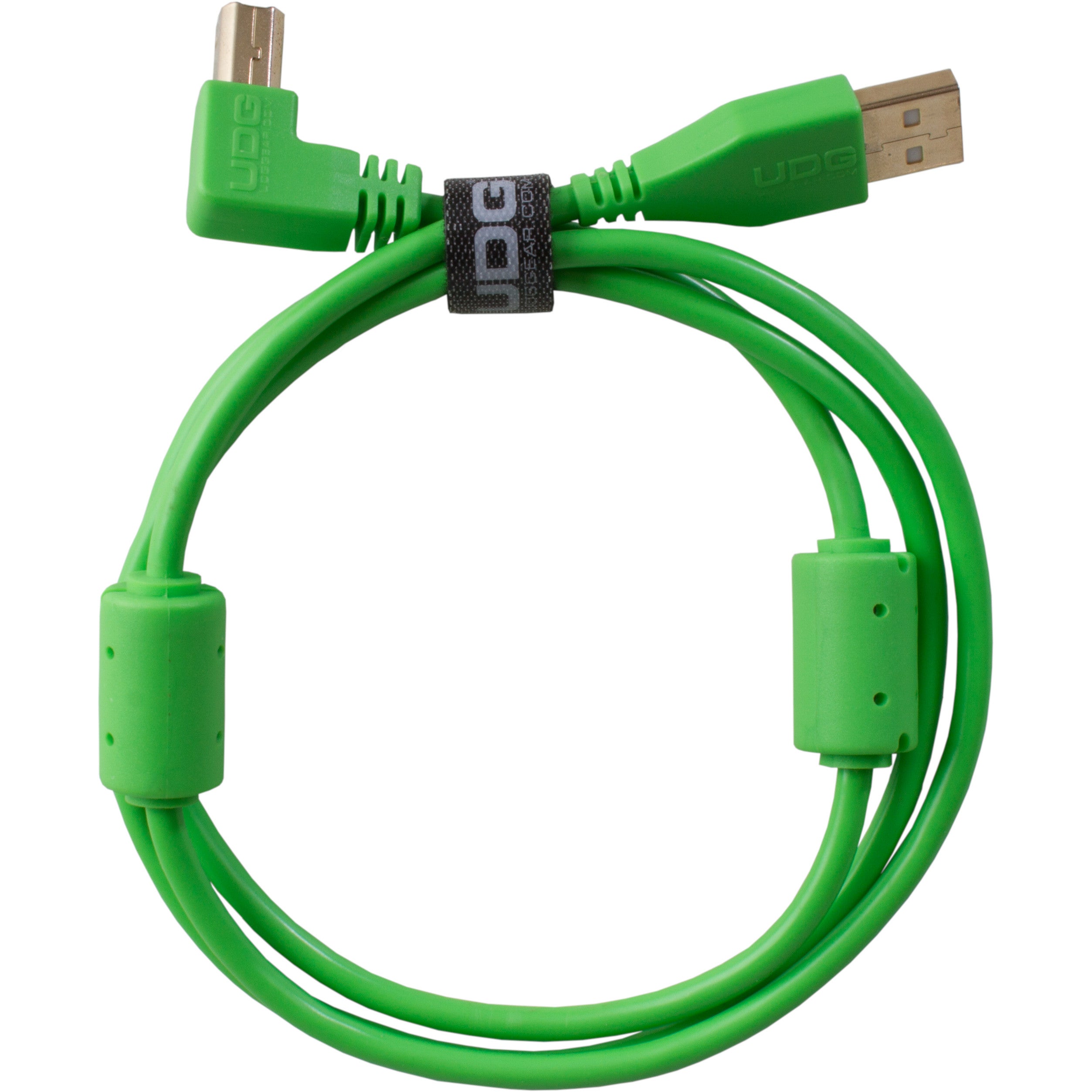 UDG U95005GR audio kabel USB 2.0 A-B haaks groen 2m