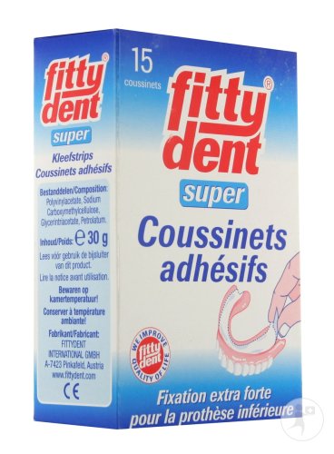 Fittydent Coussins Superadhesive 15
