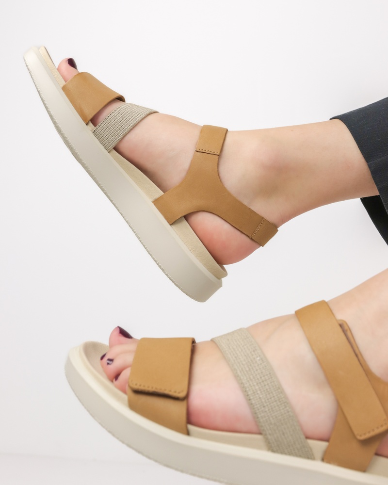 Ecco Flowt W Sandalen  - cognac