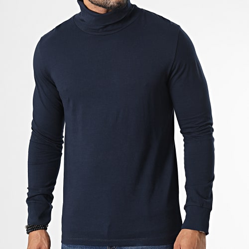 Tee Shirt Manches Longues Col Roulé 12216392 Bleu Marine