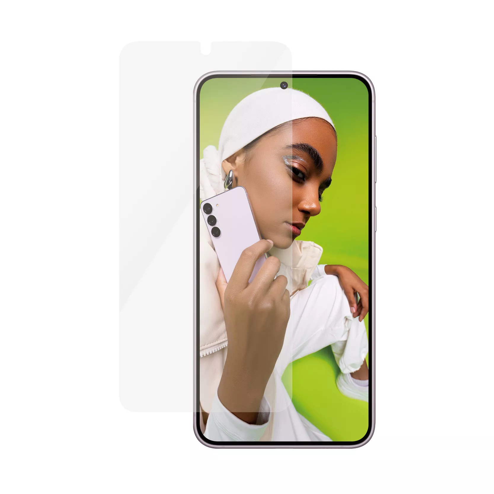 Samsung Galaxy S24  Plus Antibakterielles Ultra Wide Fit Panzer Glas Displayschutz Case Friendly mit Montagerahmen (7351)