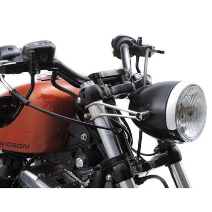 Phare avant Daytona vintage noir Universel - Noir