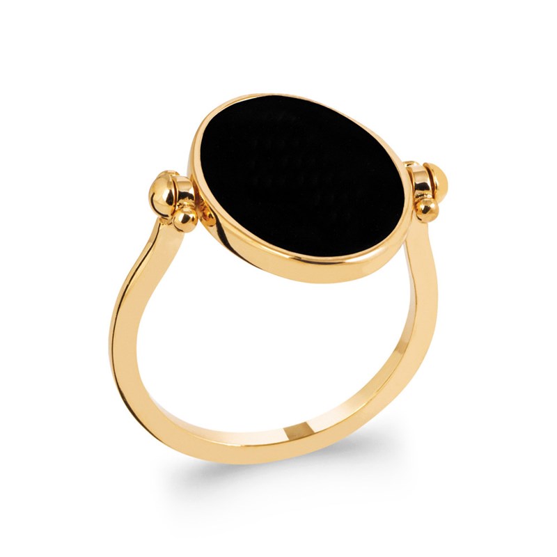 Bague Femme - Plaqué Or - Email