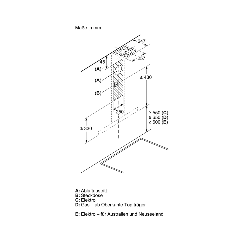 Bosch DWB67IM50 Wandhaube 60cm
