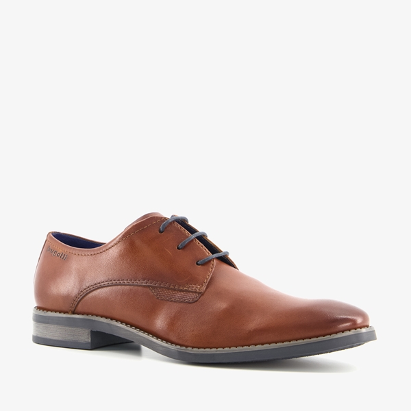 Bugatti Malco leren heren veterschoenen bruin