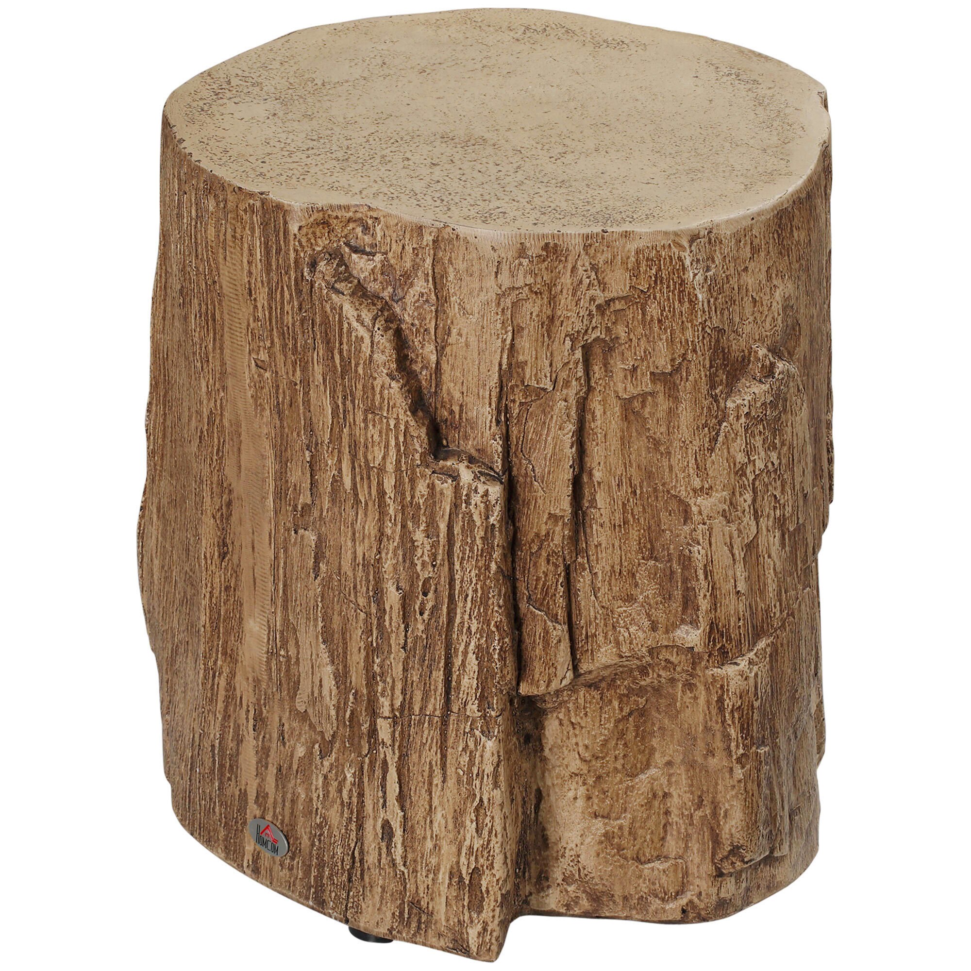 HOMCOM Beistelltisch mit vier verstellbaren Füßen natur 37L x 37B x 43H cm