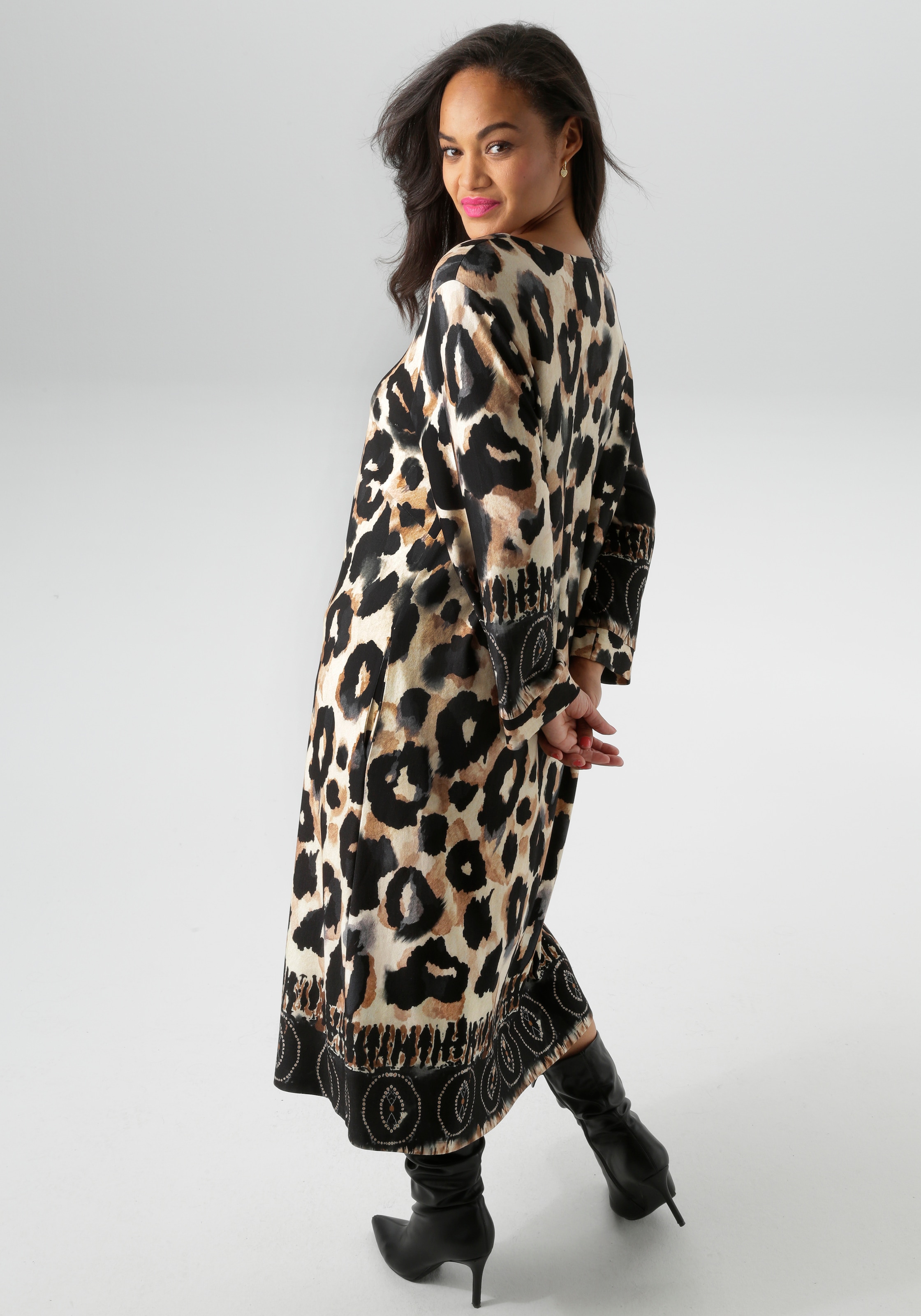Aniston PLUS Jerseykleid in ausdrucksvoller Animalprint - NEUE KOLLEKTION