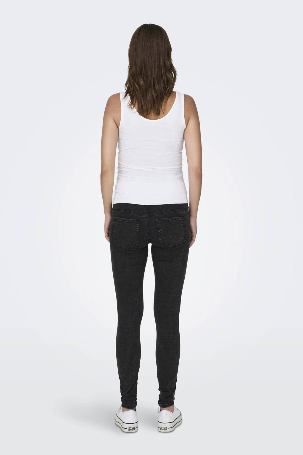 ONLY MATERNITY high waist skinny zwangerschapsjeans OLMROSE washed black