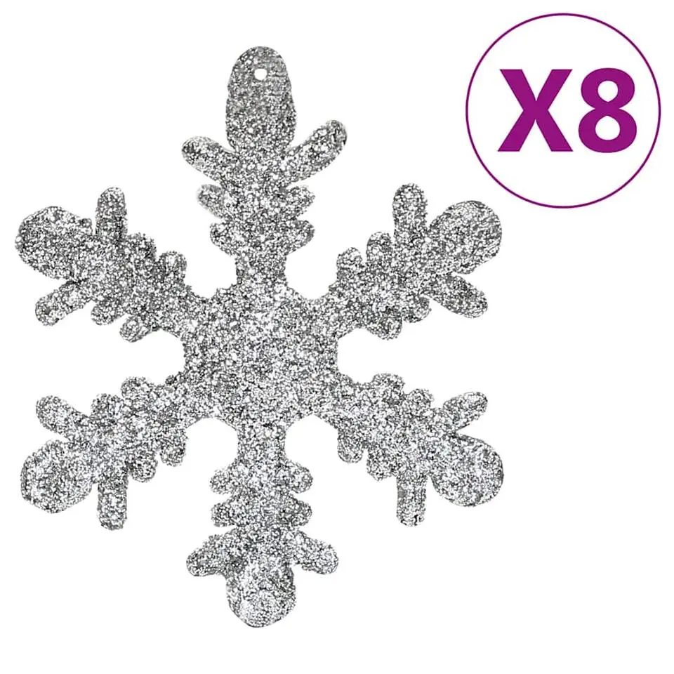 vidaXL - Kerstballenset - Zilver - Polystyreen