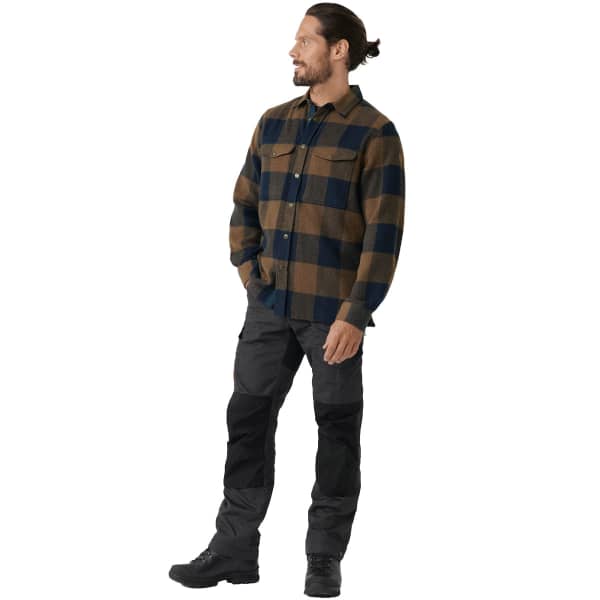 Chemise FJALLRAVEN CANADA SHIRT M CHESTNUT-DARK NAVY