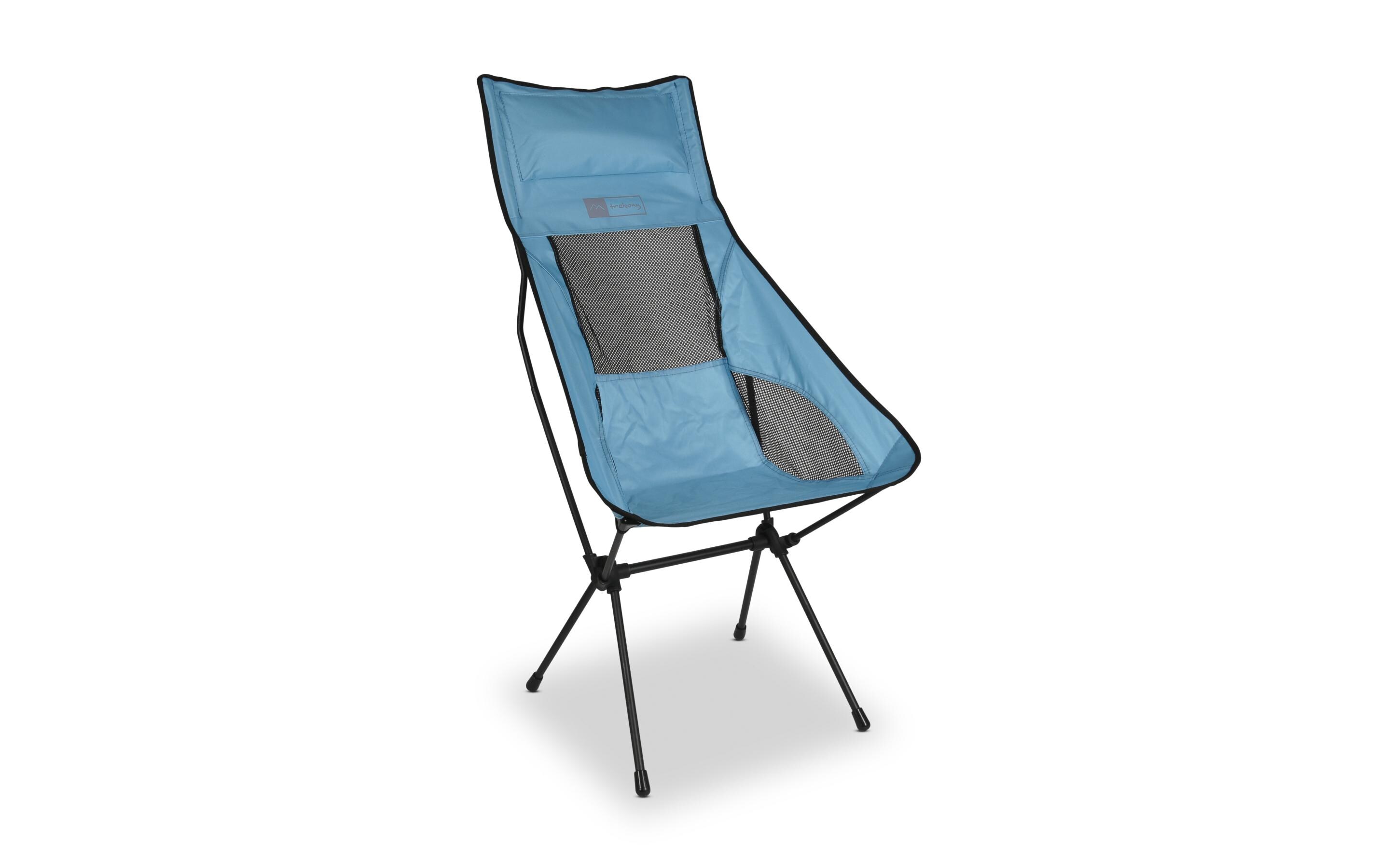 Campingstuhl Hoch Hellblau StahlCampingstuhl