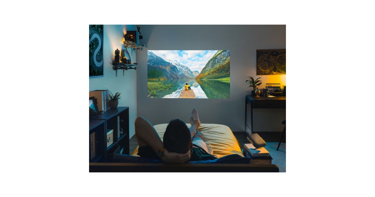 ViewSonicSmart LED draagbare projector met Harman Kardon luidsprekers  (Zwart, HDMI, audio, Wifi, Bluetooth)