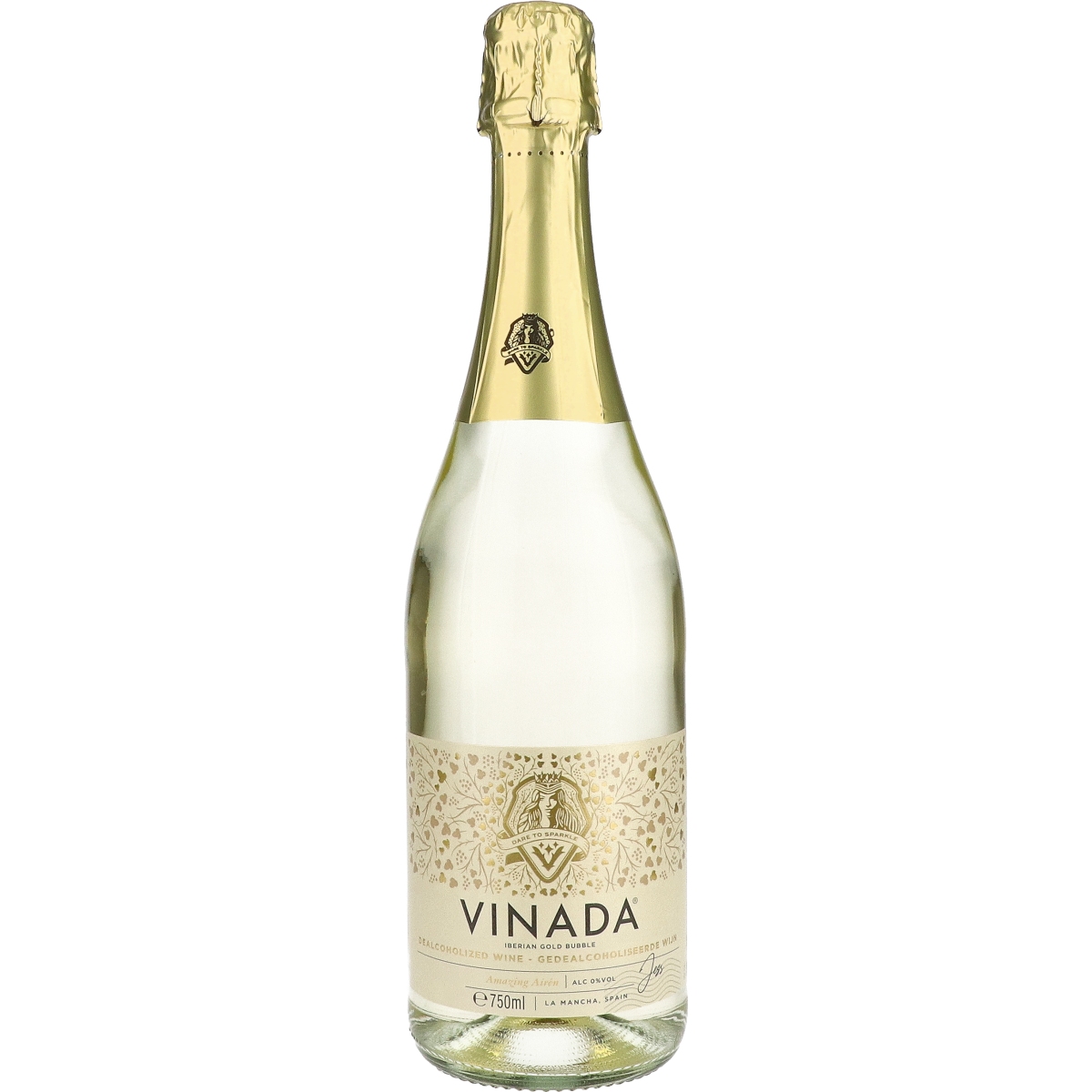 Vinada Sparkling Gold Alcoholvrij 75 cl