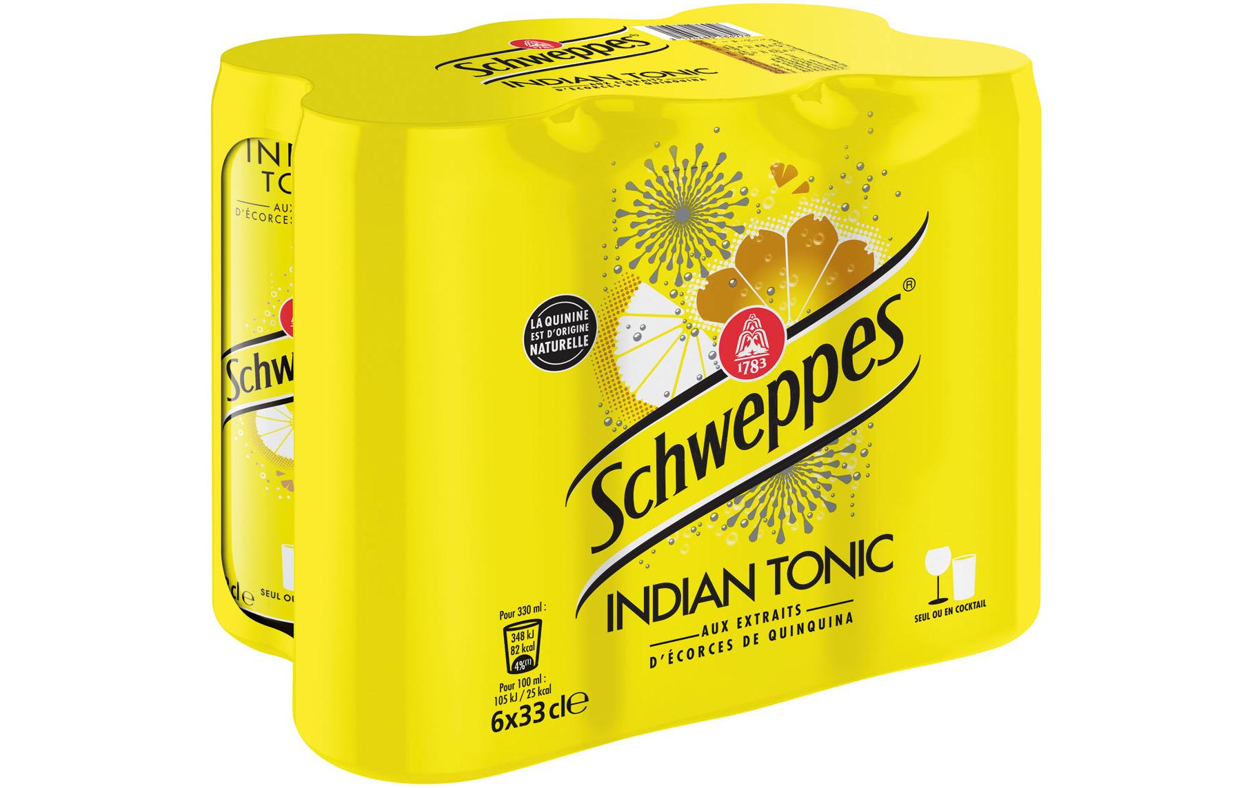 Soft-Drinks Indian Tonic 6 x 0.33 lPrickelndes Erfrischungsgetränk mit Kohlensäure