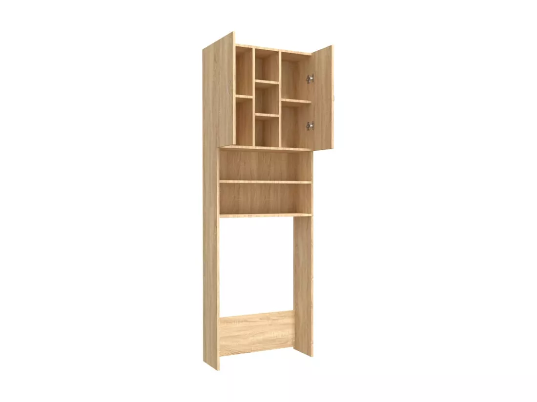 Meuble pour machine à laver Chêne sonoma 64x25,5x190 cm