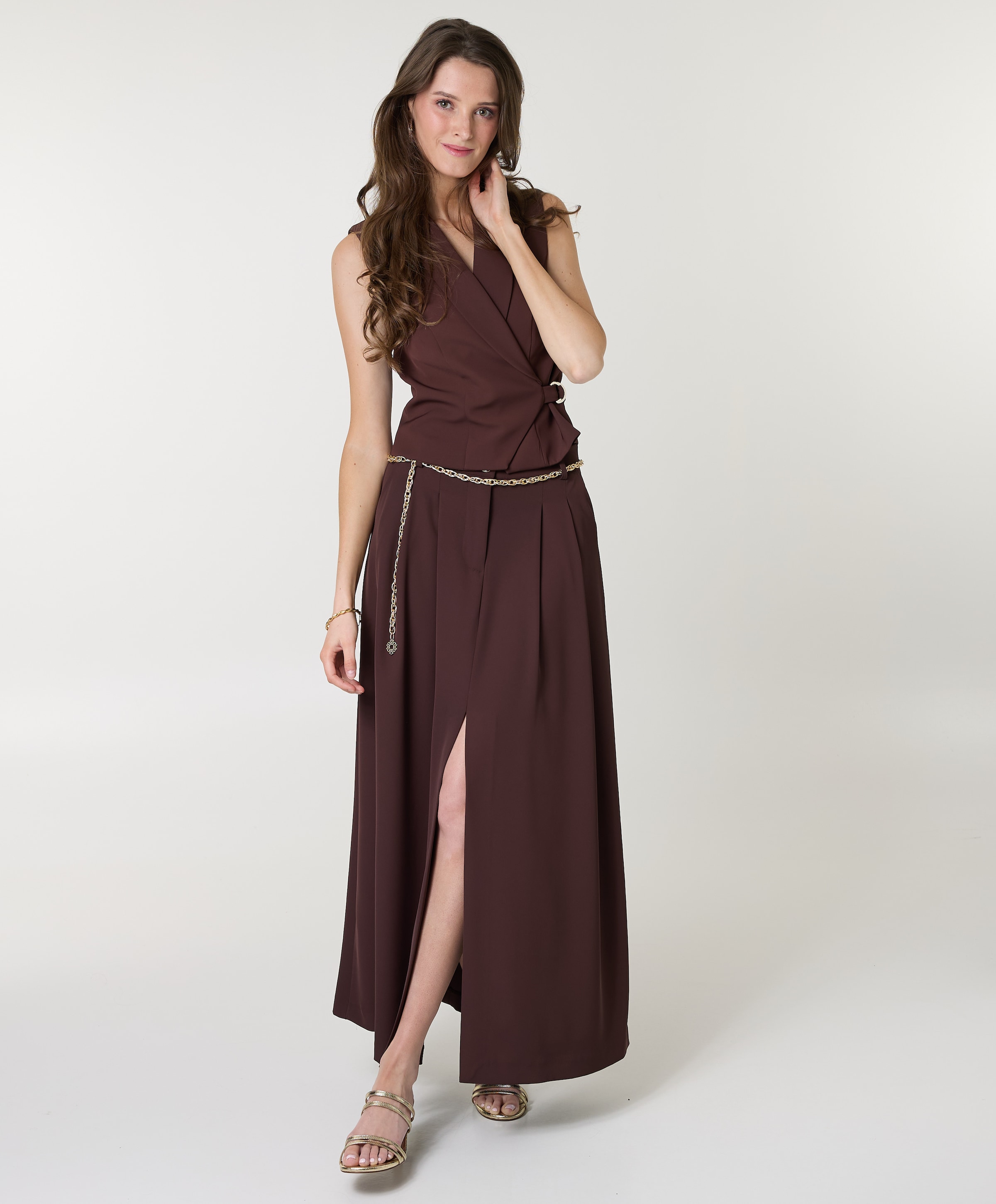 Rinascimento Dames rok bruin