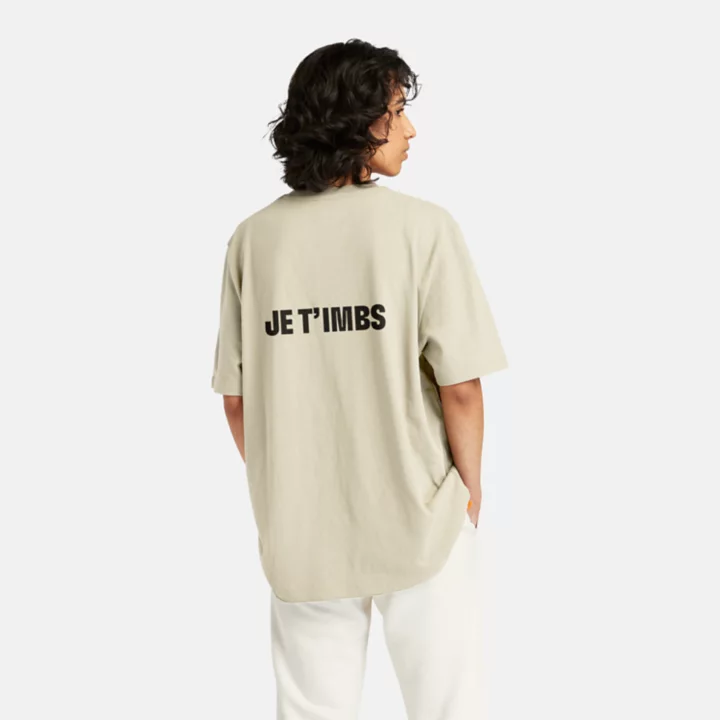 T-shirt à manches courtes Je T'imbs unisexe en beige