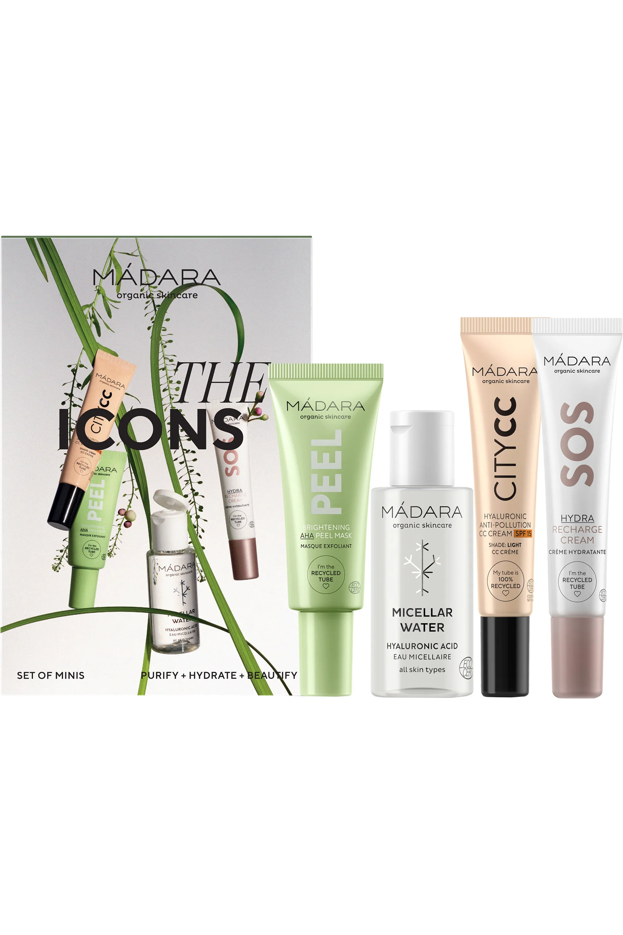 Mádara Cosmetics Coffret les iconiques avec CC Crème anti-pollution SPF15 light-97 ml
