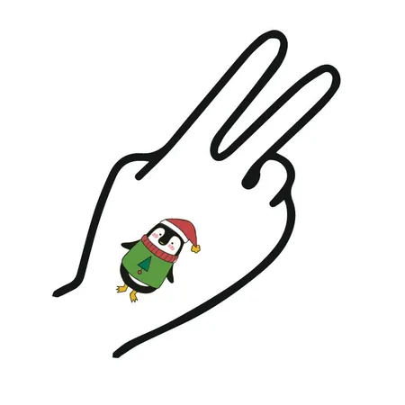 moses. Glitter-Weihnachts-Tattoos von der Rolle