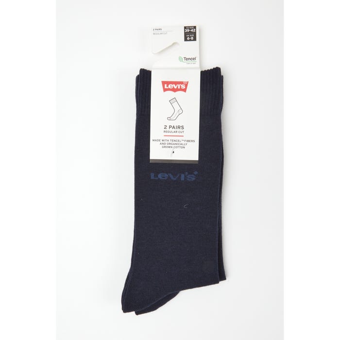 Levi's-2-pack effen sokken - levi's