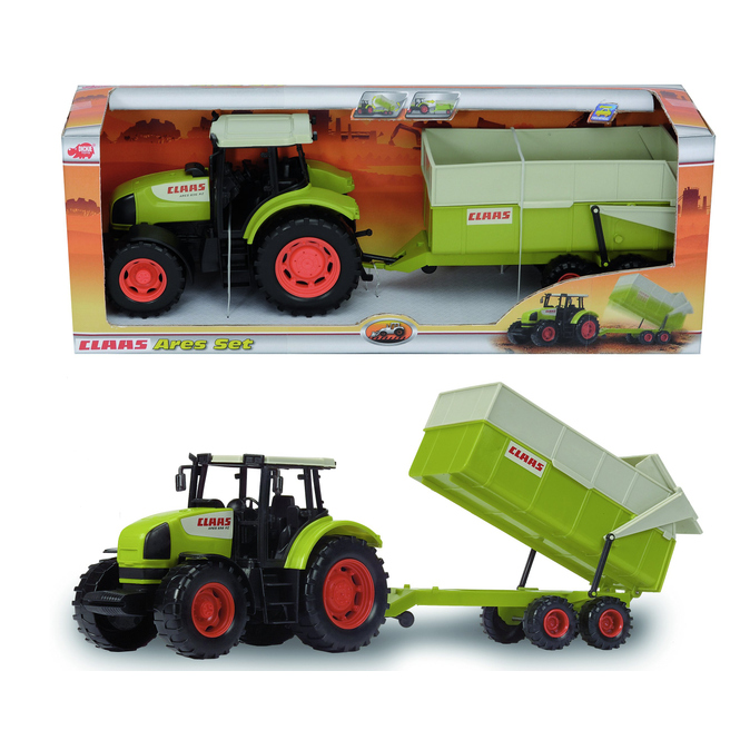 DICKIE Traktor Claas Ares + Anhänger