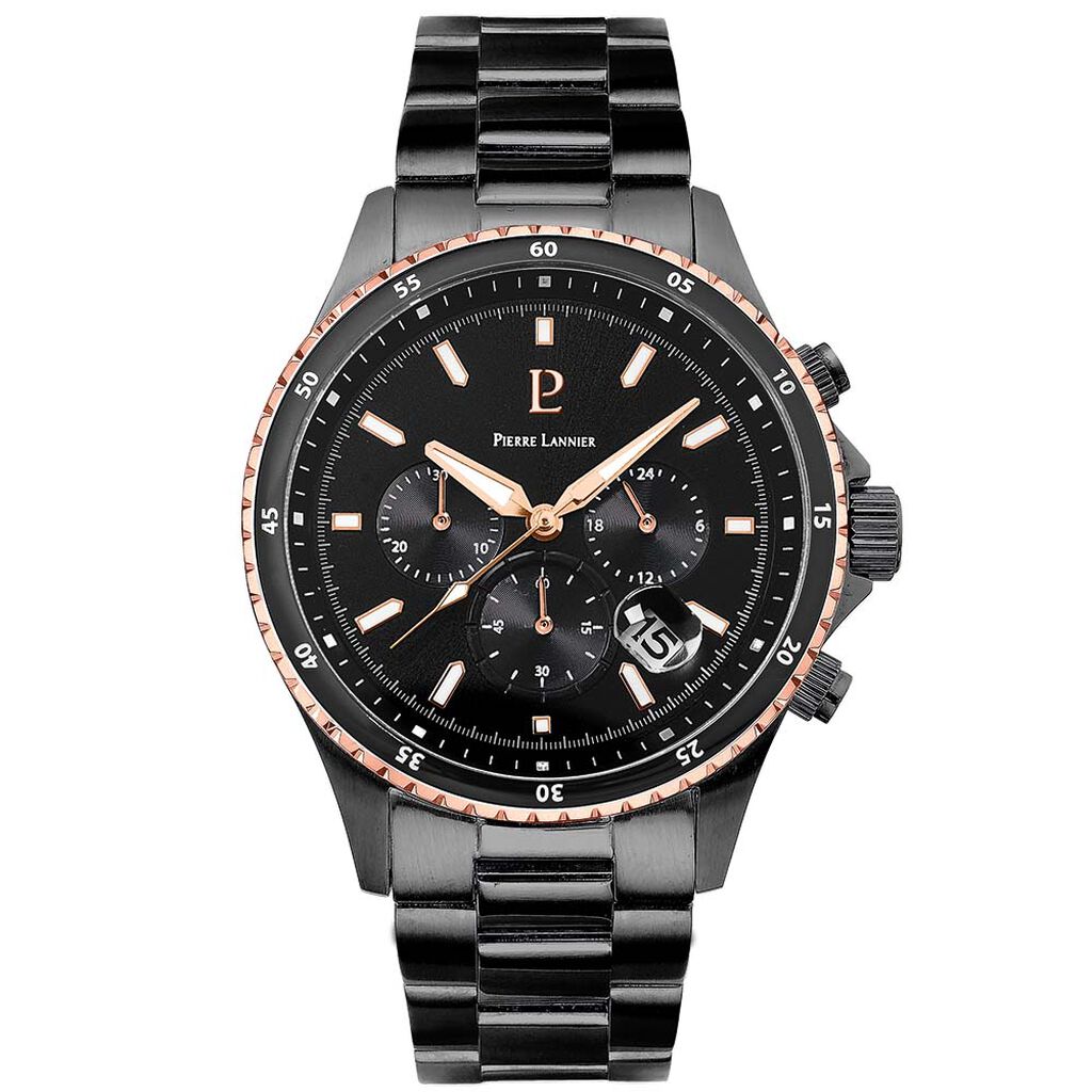Montre Pierre Lannier Cronos Noir