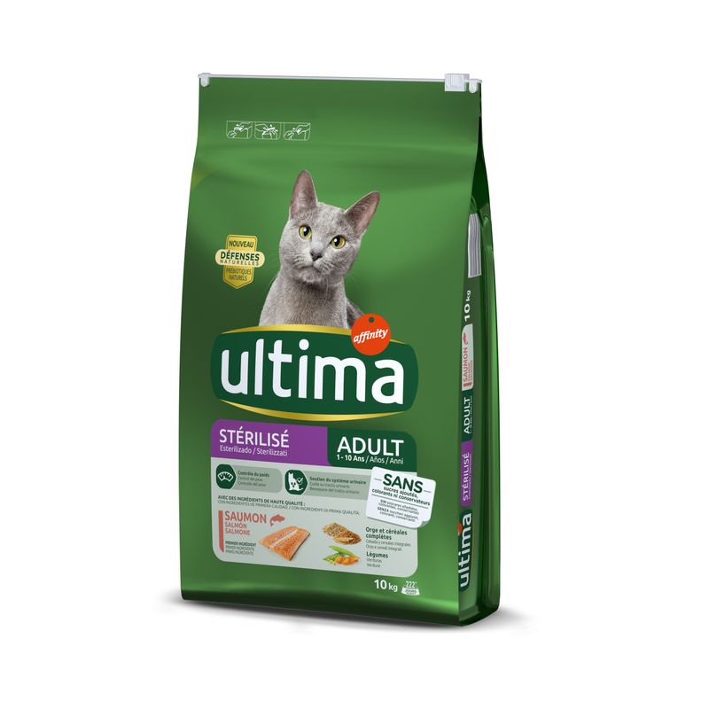 Ultima Chats Stérilisés, saumon & orge