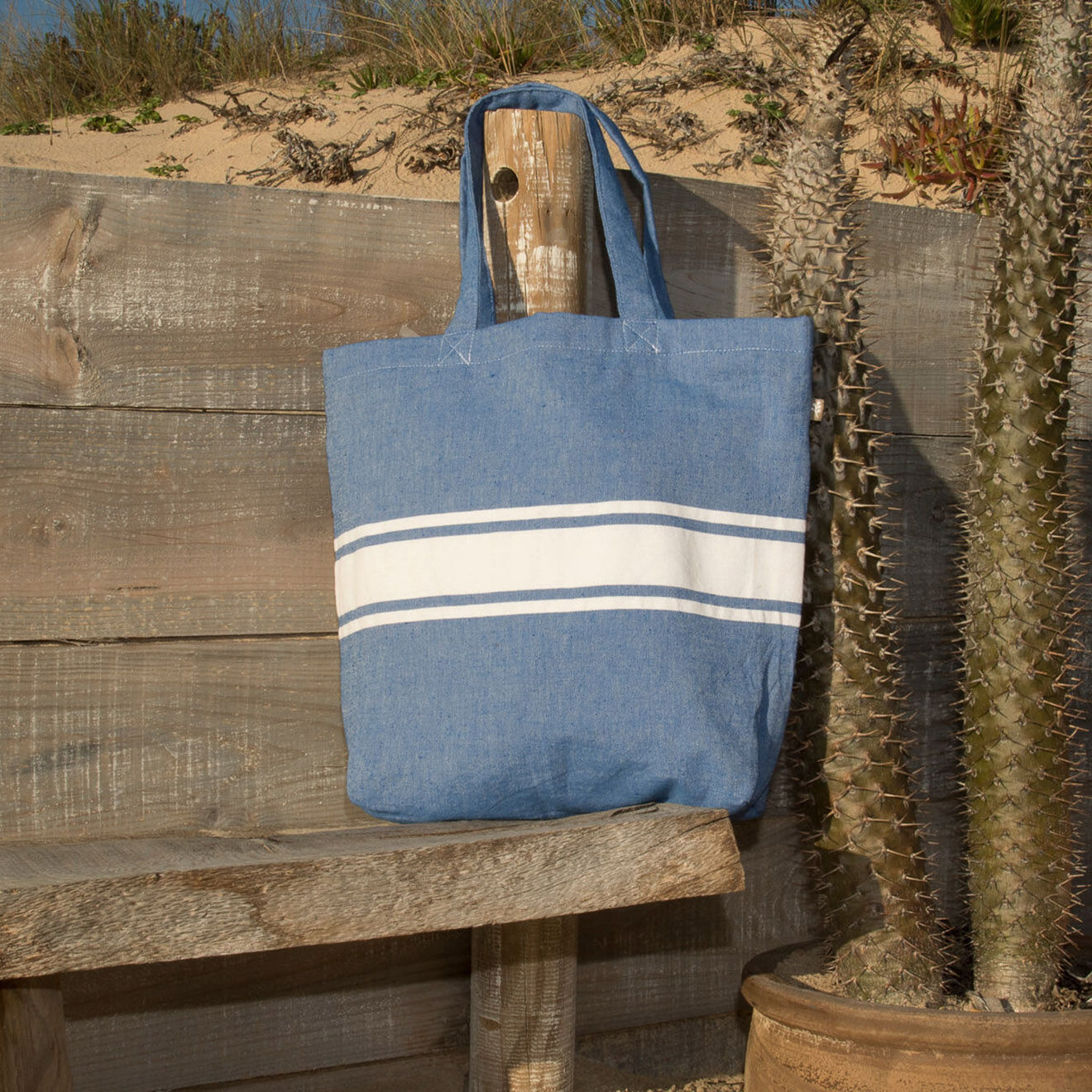 Febronie Sac St Tropez bleu - 45x42 cm