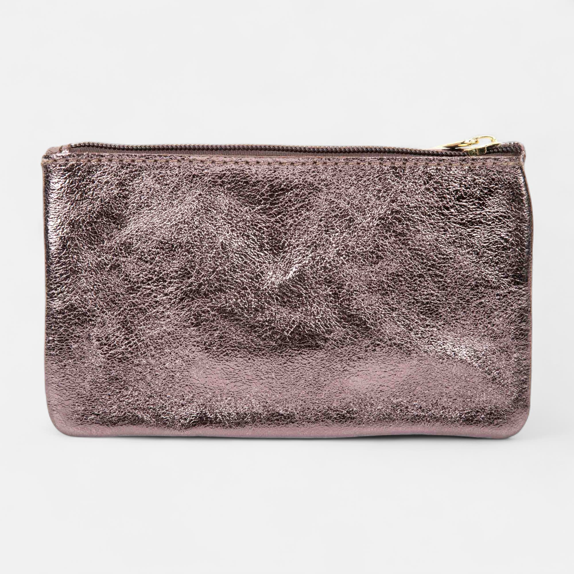 Petite maroquinerie en cuir marron