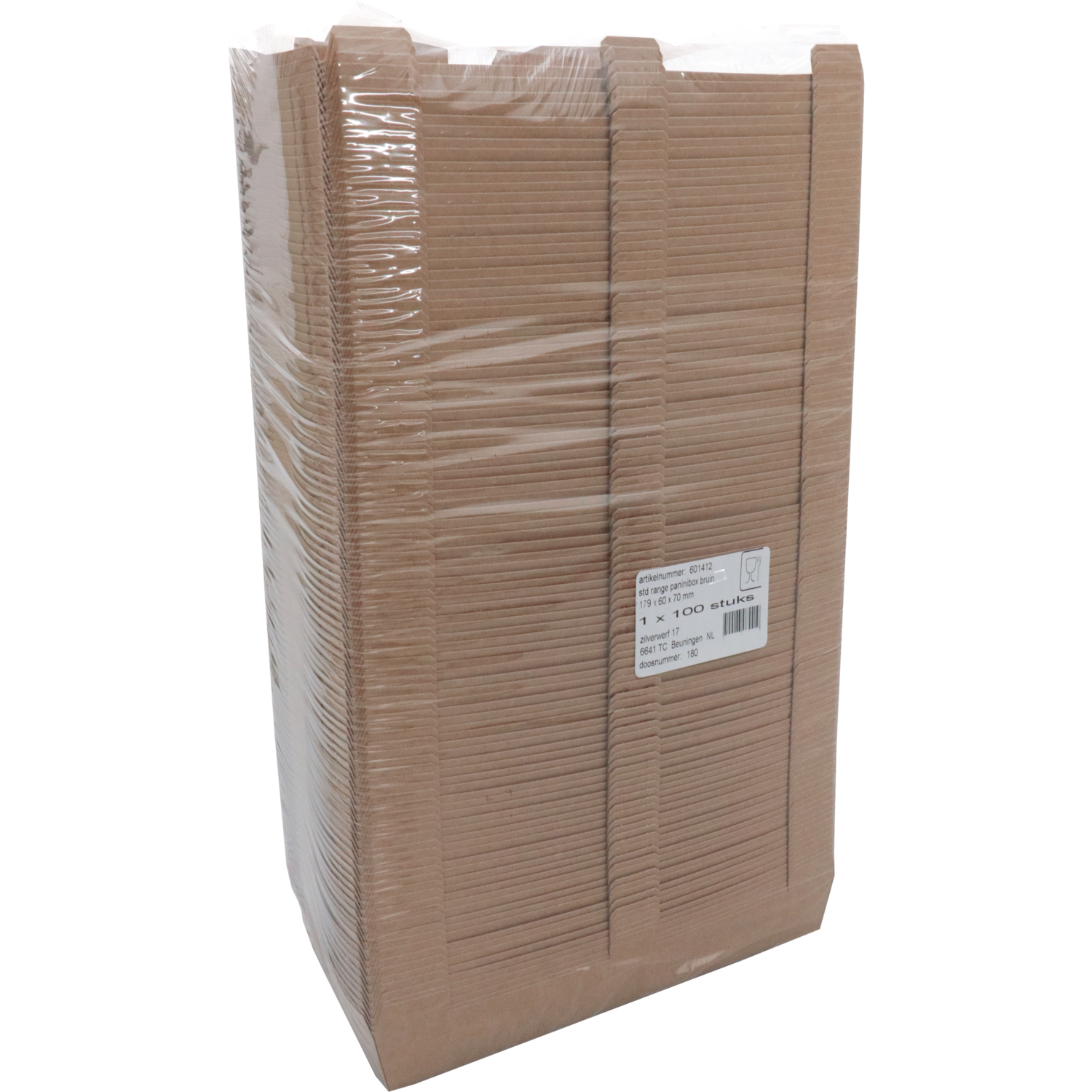 Bak, Karton, paninibox, 179x60x70mm, bruin