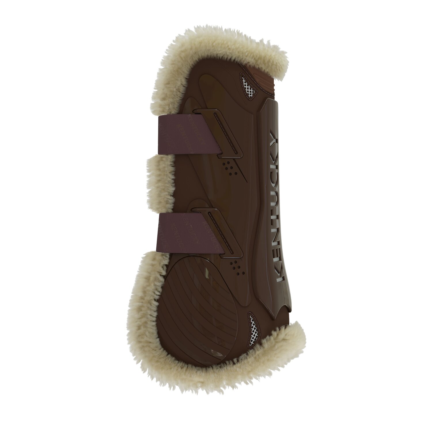 KENTUCKY Springgamaschen Vegan Sheepskin Bamboo Shield, für Vorderbeine - brown