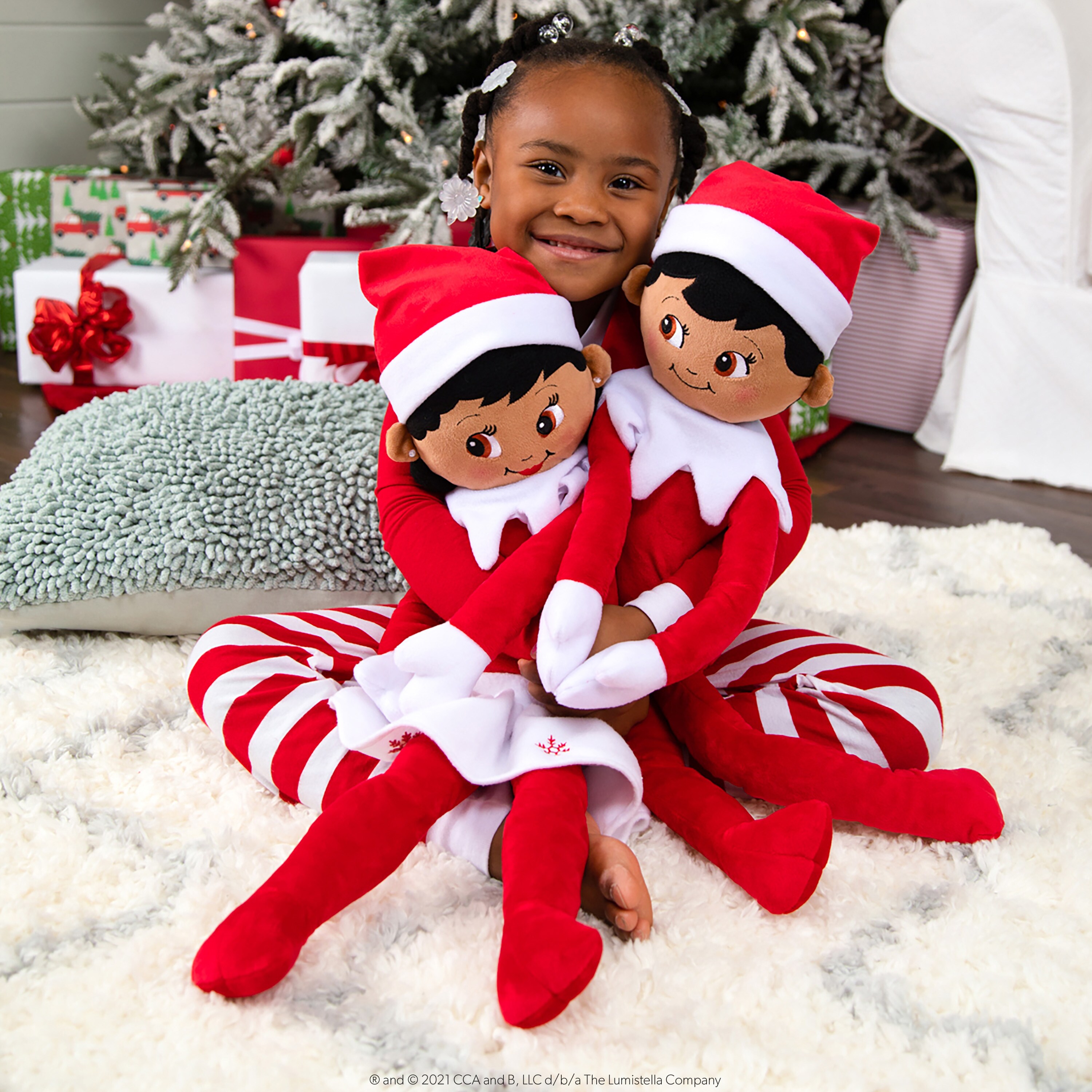 Elf on the Shelf The Elf on the Shelf® Elf Plushee Pals® Huggable Mädchen Braune Augen