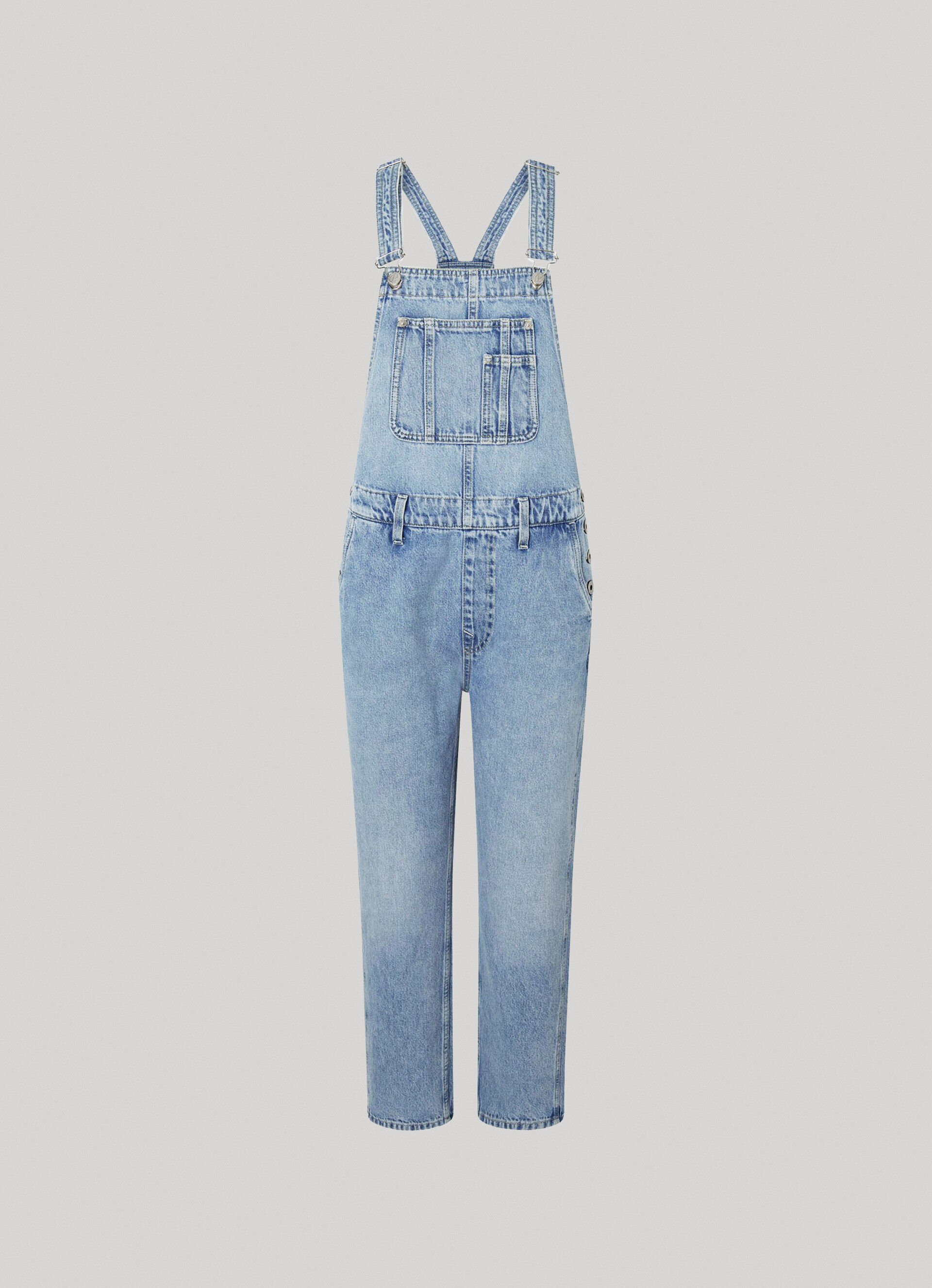 MACACÃO JEANS COM ALÇAS - jeans
