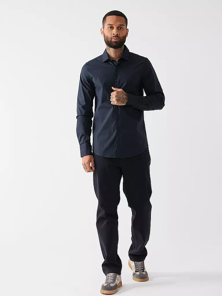 REPLAY Hemd Slim Fit blau