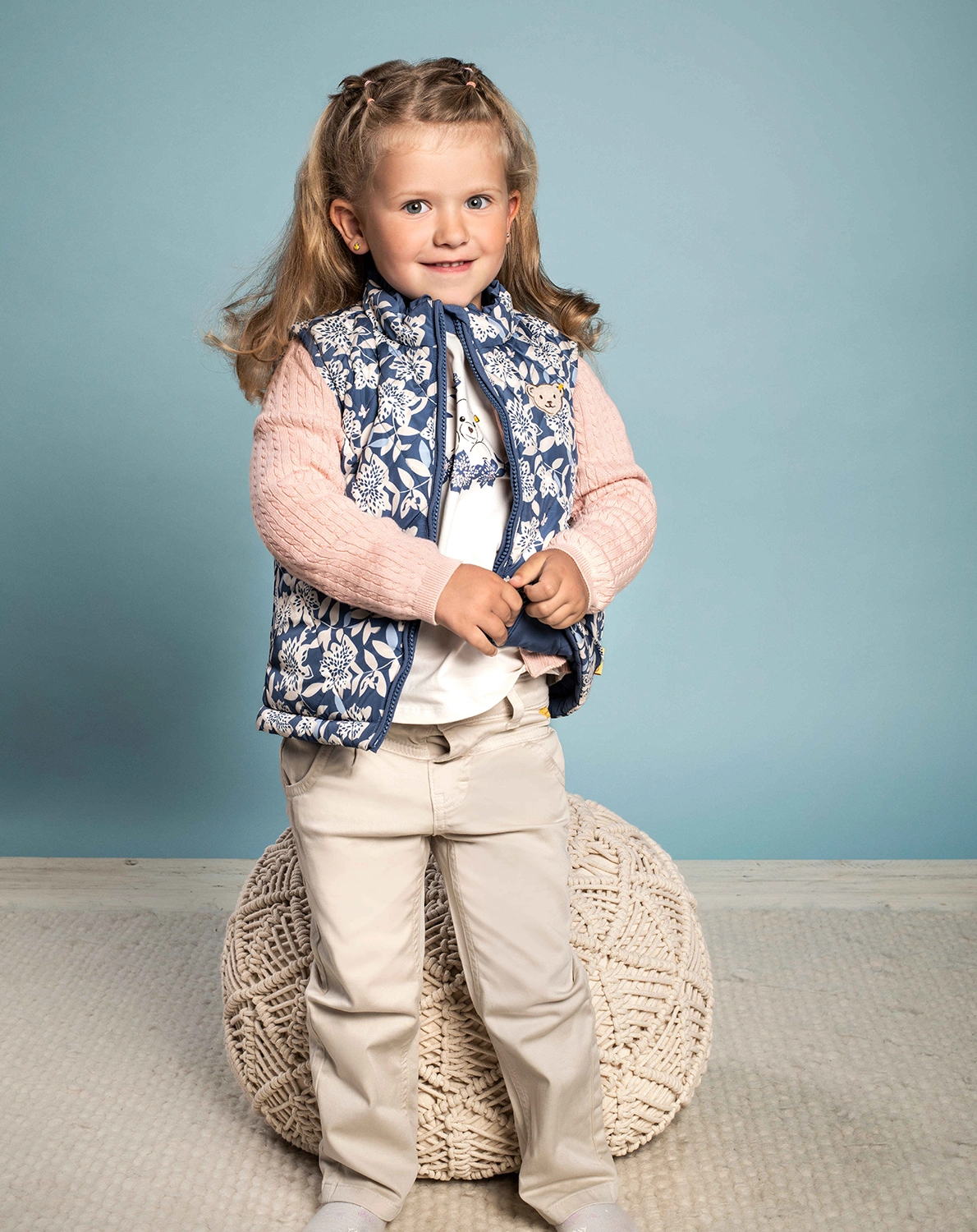 Strickjacke TEDDY in seashell pink