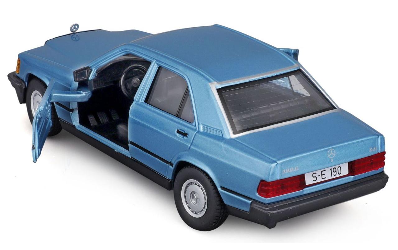 Mercedes Benz 190E 1987 Blau 1:24Sammlermodell im Massstab 1:24