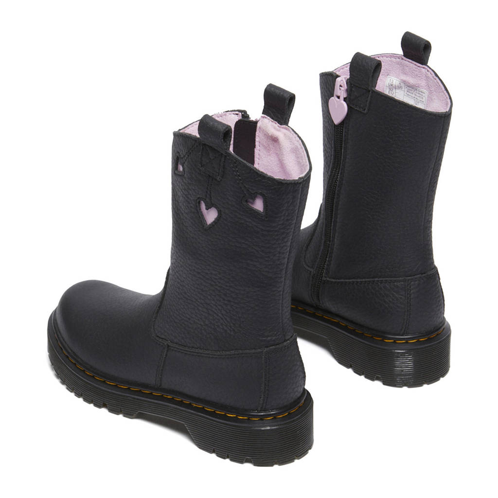 Dr. Martens Bex Heart P-O Boot Jleren enkellaarzen zwart/lila