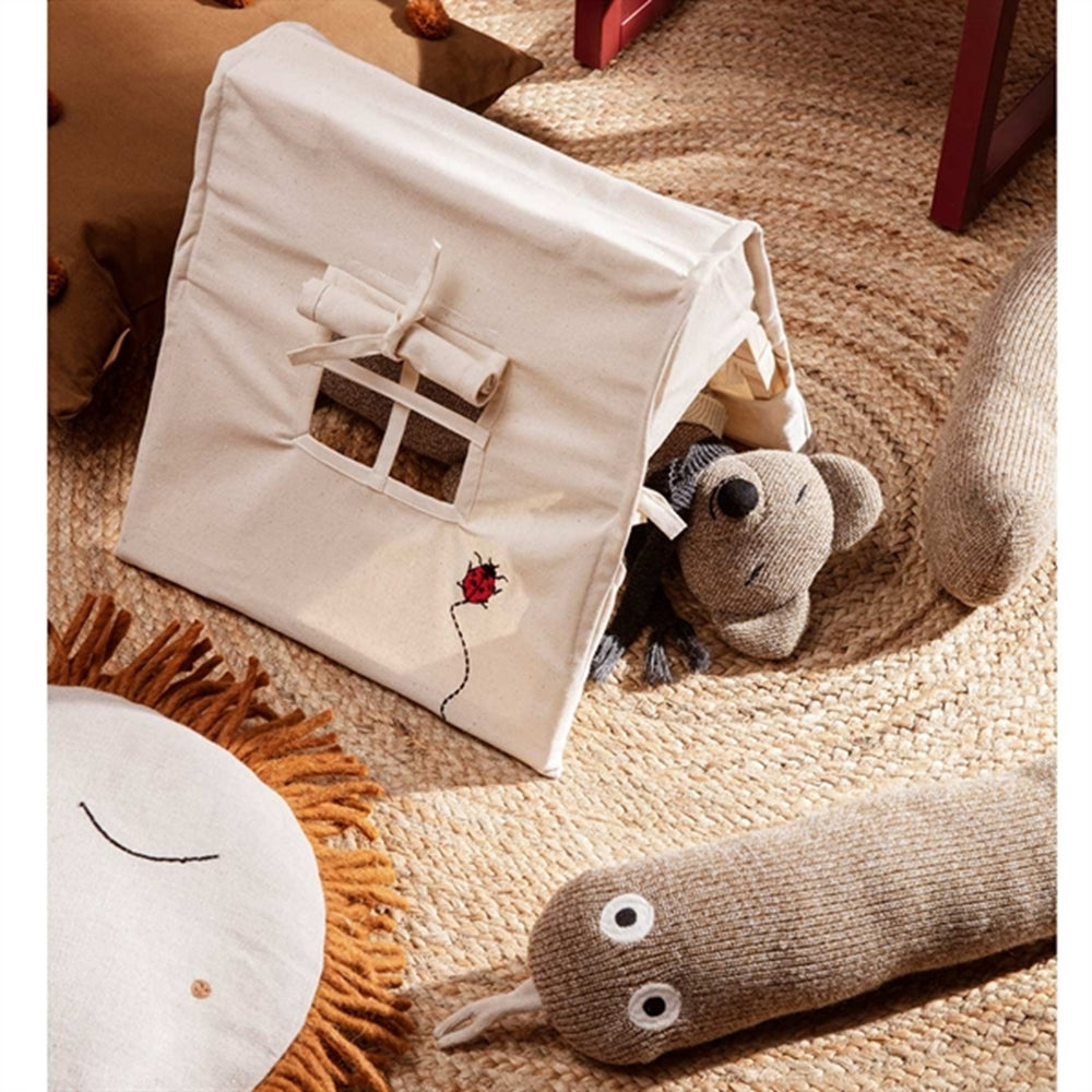 Mini Telt Mariehøne Natural - Ferm Living → Luksusbaby.dk