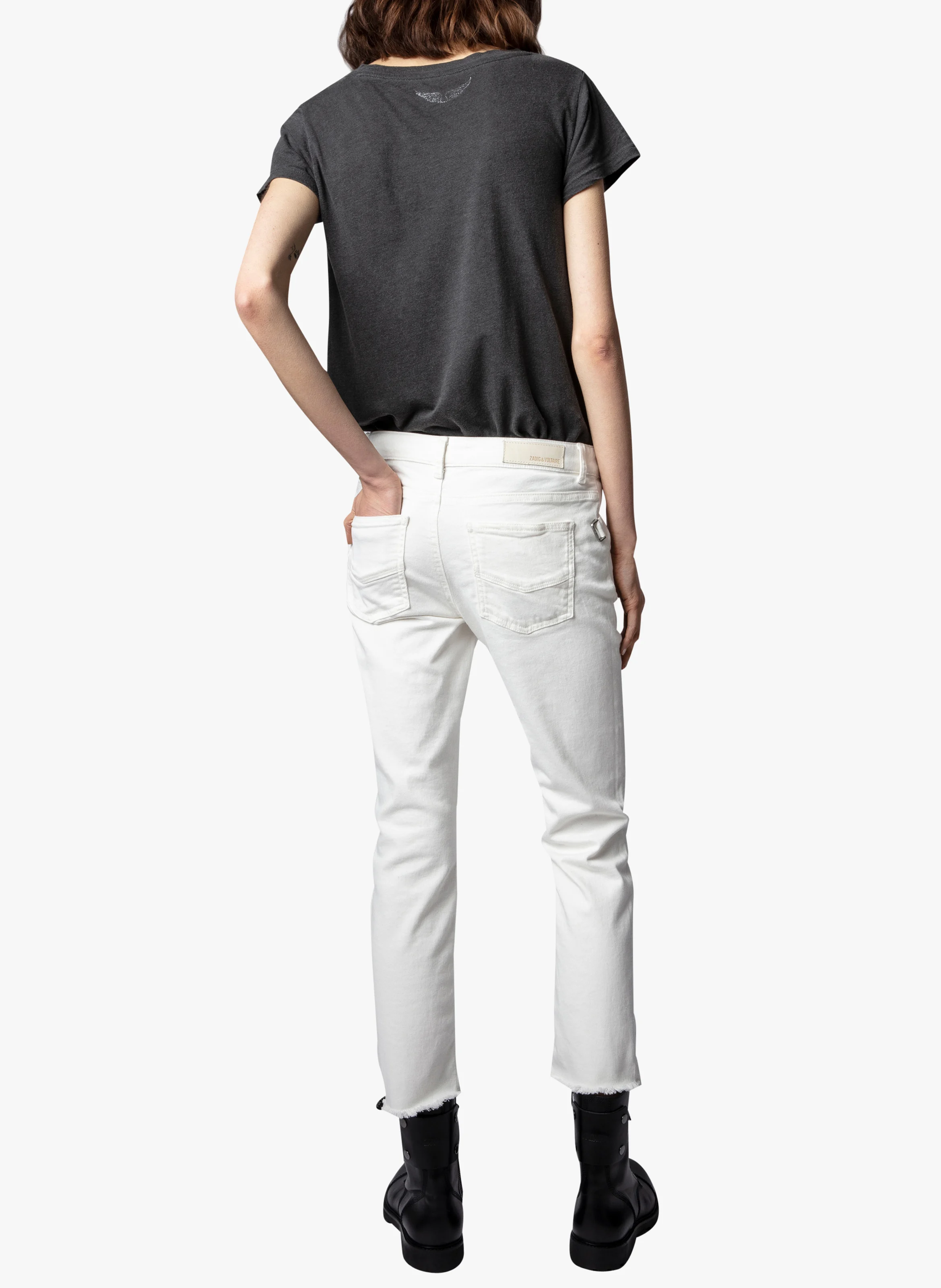 AVA - Jean slim 7/8 ème | Blanc