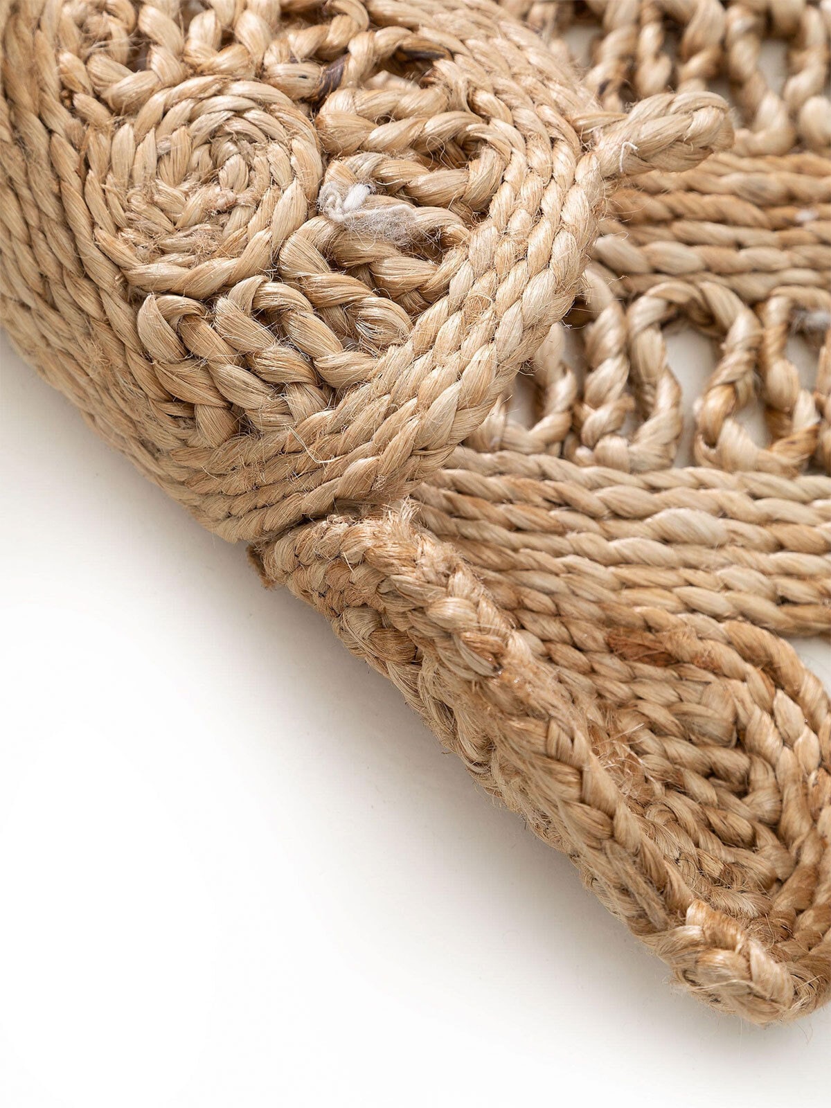 benuta pure Teppich KAMALA rund 120 cm natur