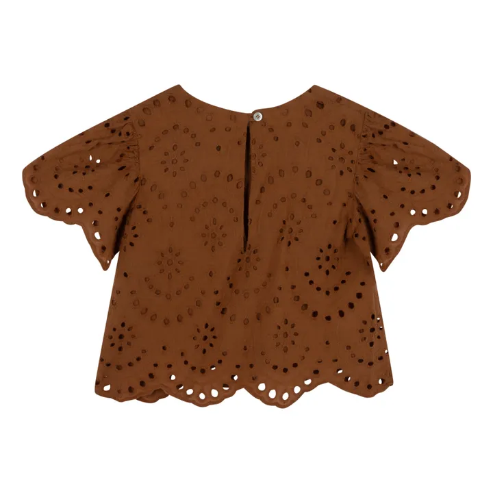 Babe & Tess Blouse Ajourée Emily | Argile