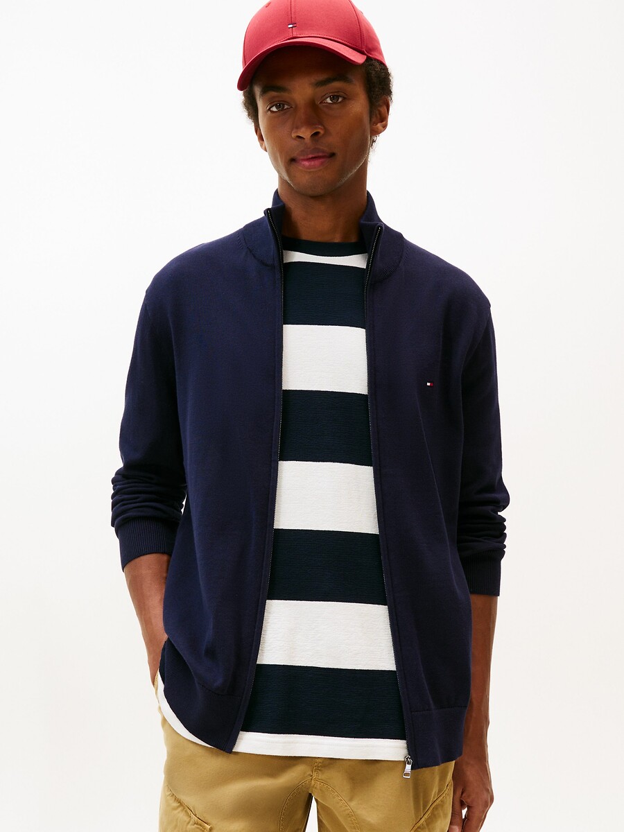 TOMMY HILFIGER<br>Cardigã com zíper