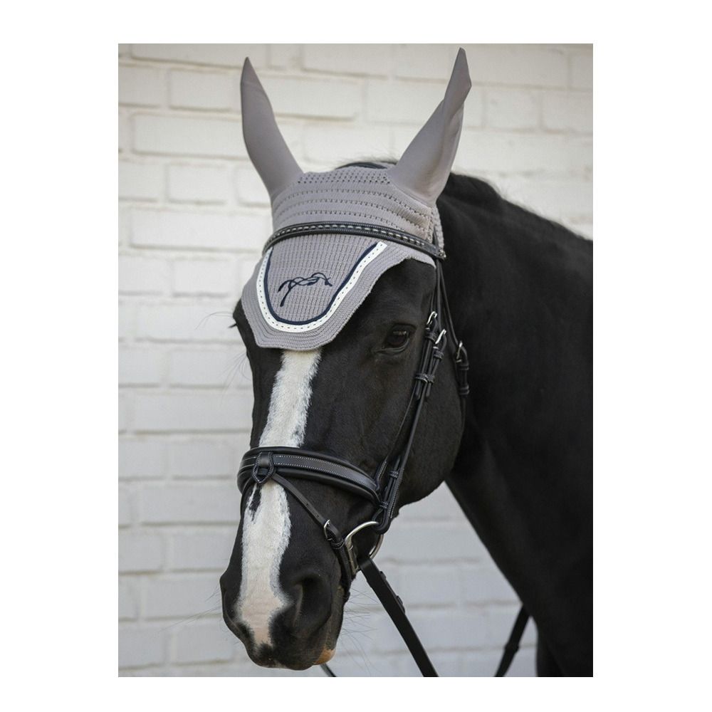 Pénélope POINT SELLIER - Bonnet anti-mouches gris clair/marine