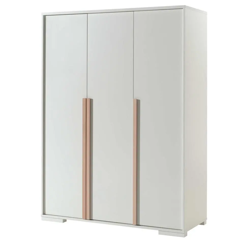 Kledingkast London 146cm met 3 deuren - wit