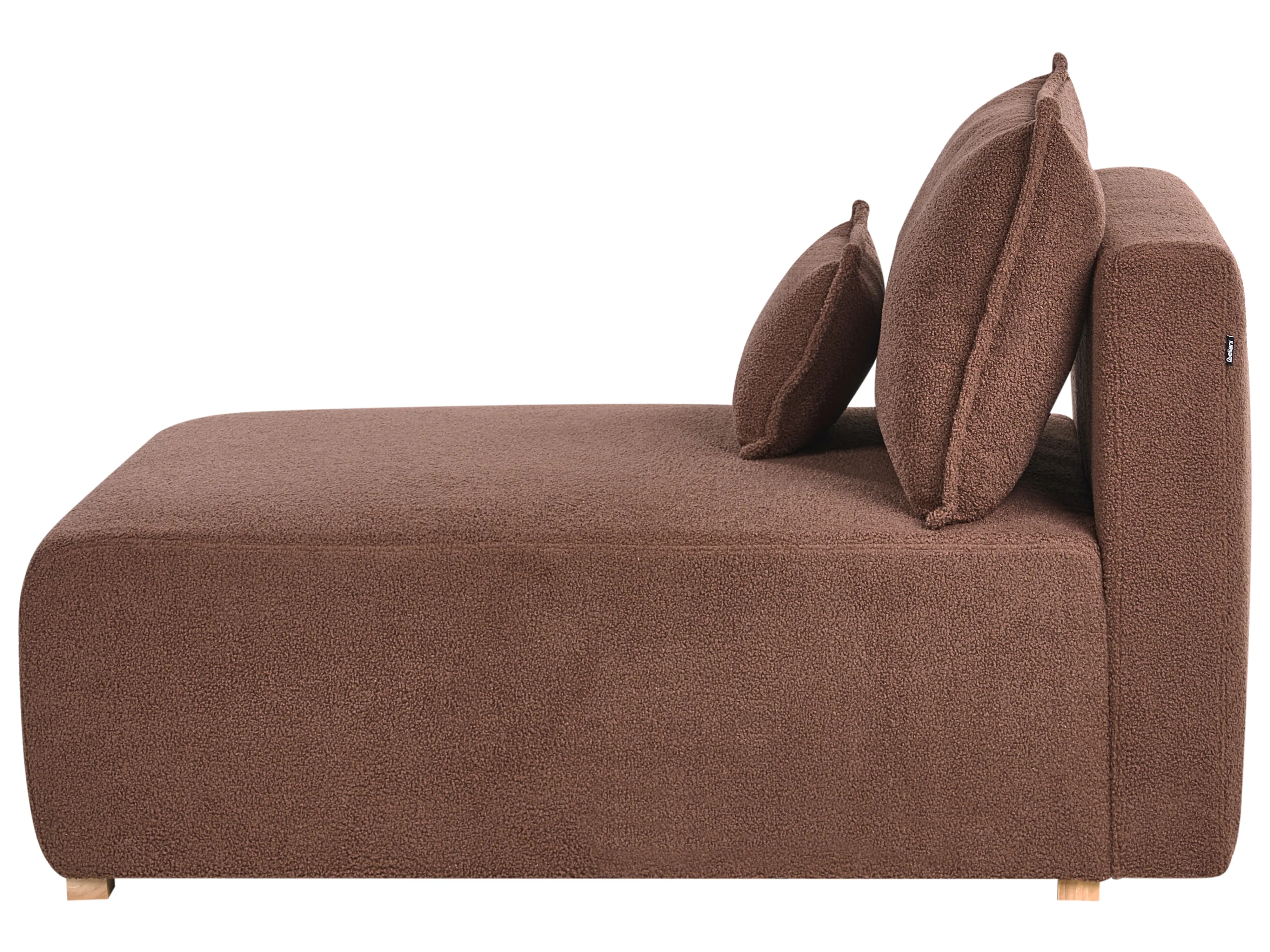 Chaise longue NERBO Bouclé Bruin