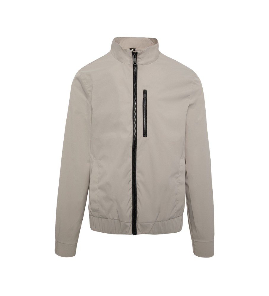 Casaco masculino ECOALF Ampatoalf, branco areia